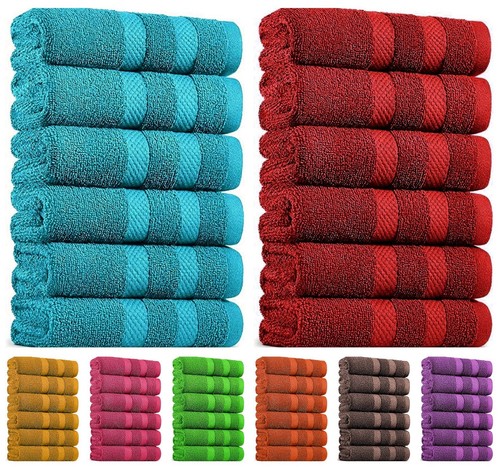 Pack large bath towels 100 - large, 100%
